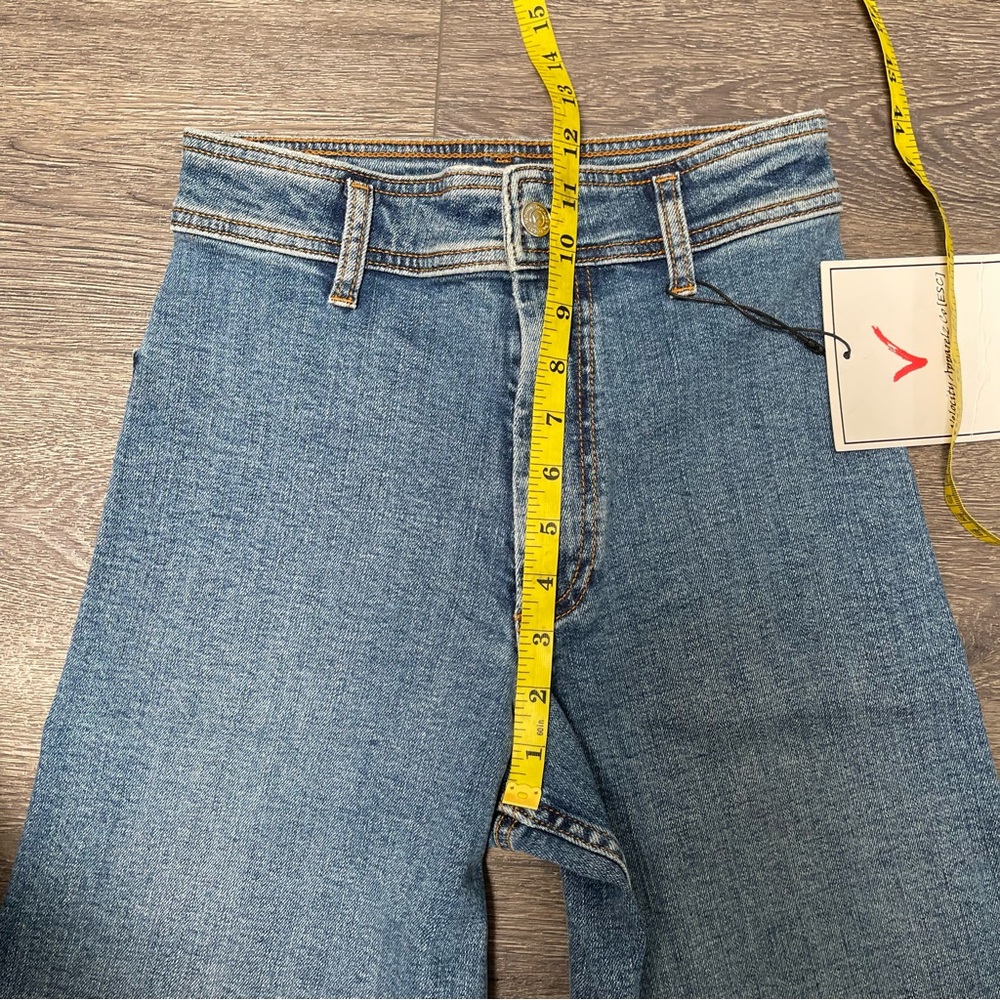 Women's Blue Wide-Leg Jeans - Picture 5 of 8
